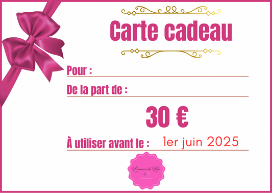 Carte cadeaux Spécial Fête des Mères